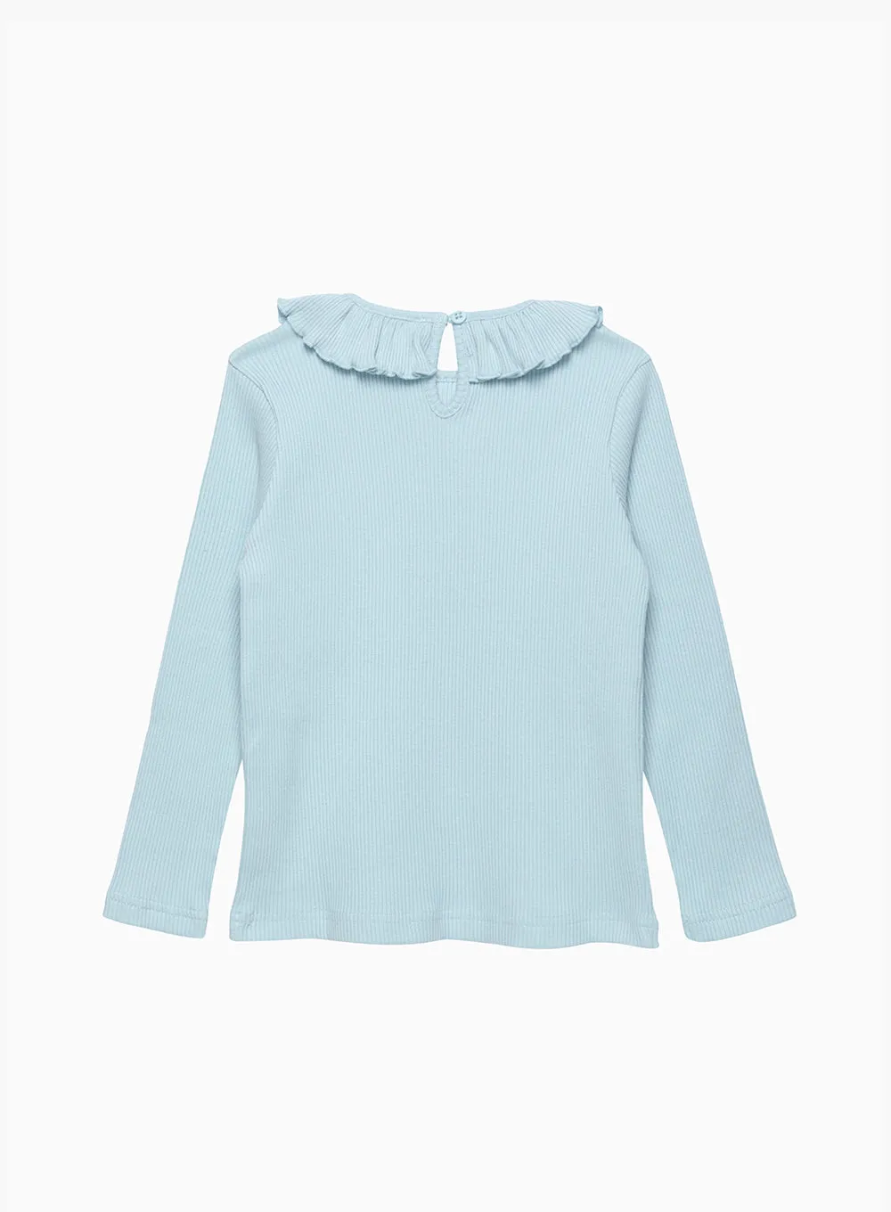 Grace Willow Jersey Top in Pale Blue