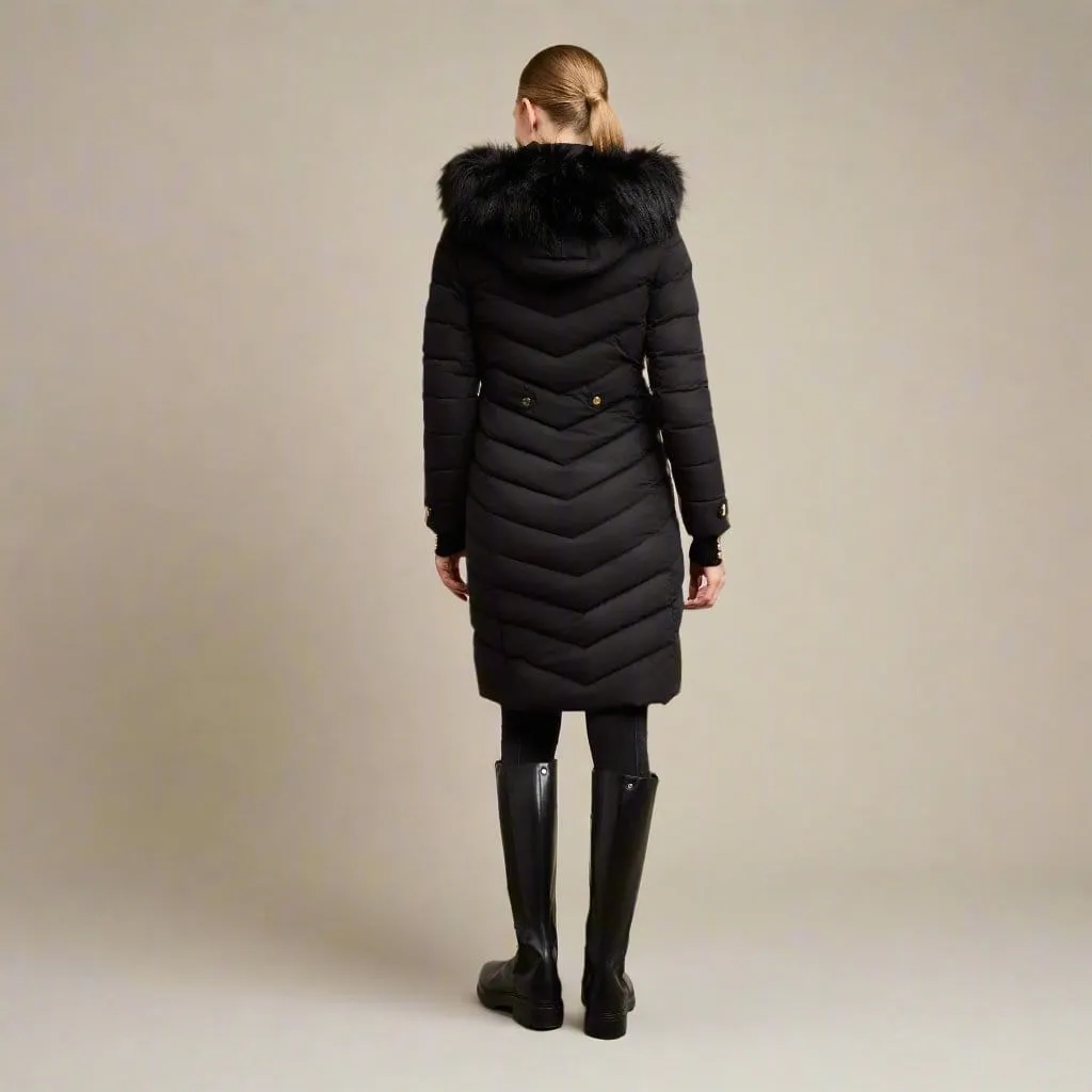 Holland Cooper Chamonix Coat In Black