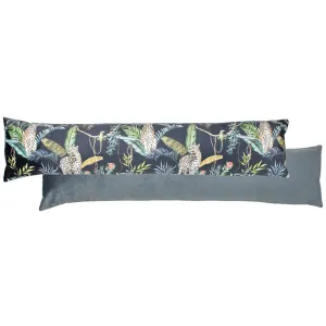 Jungle Leopards Draught Excluder Petrol