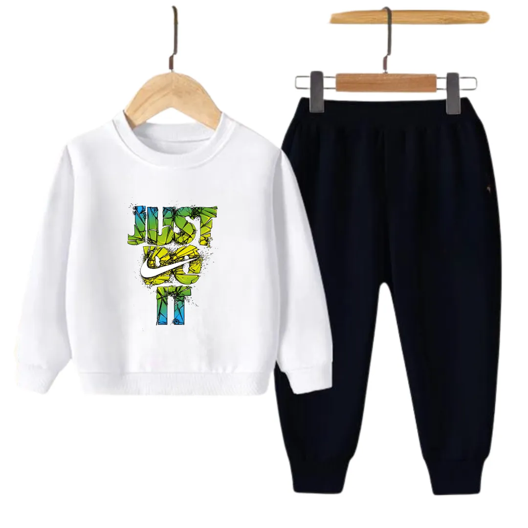 JUST DO IT PRINTED SWEATSHIRT SET