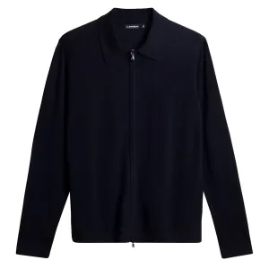 Kaleb Merino Full Zip Cardigan JL Navy - AW24