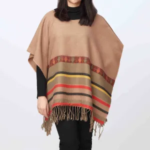 Khaki Cape Shawl PW3877