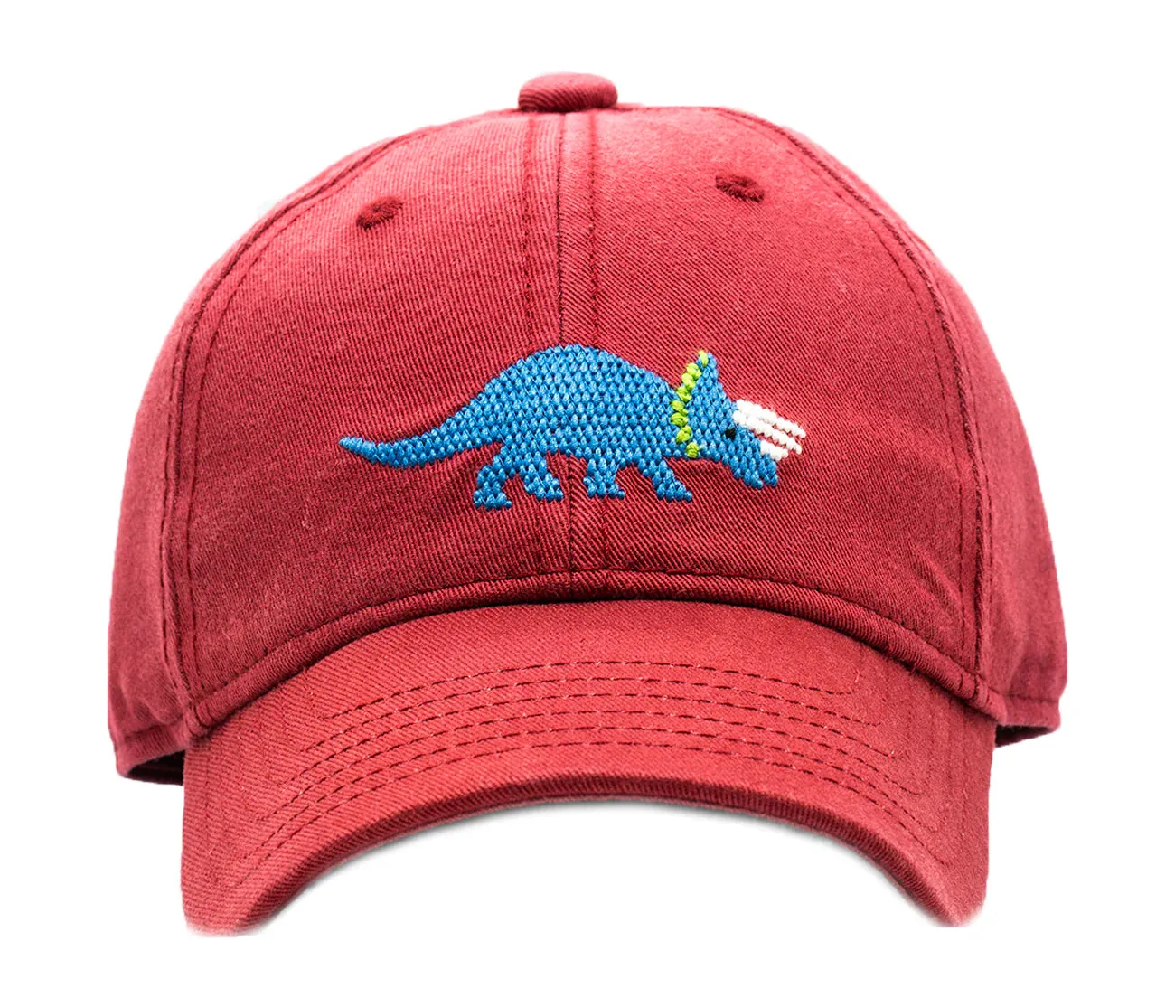 Kid's Needlepoint Hat - Triceratops