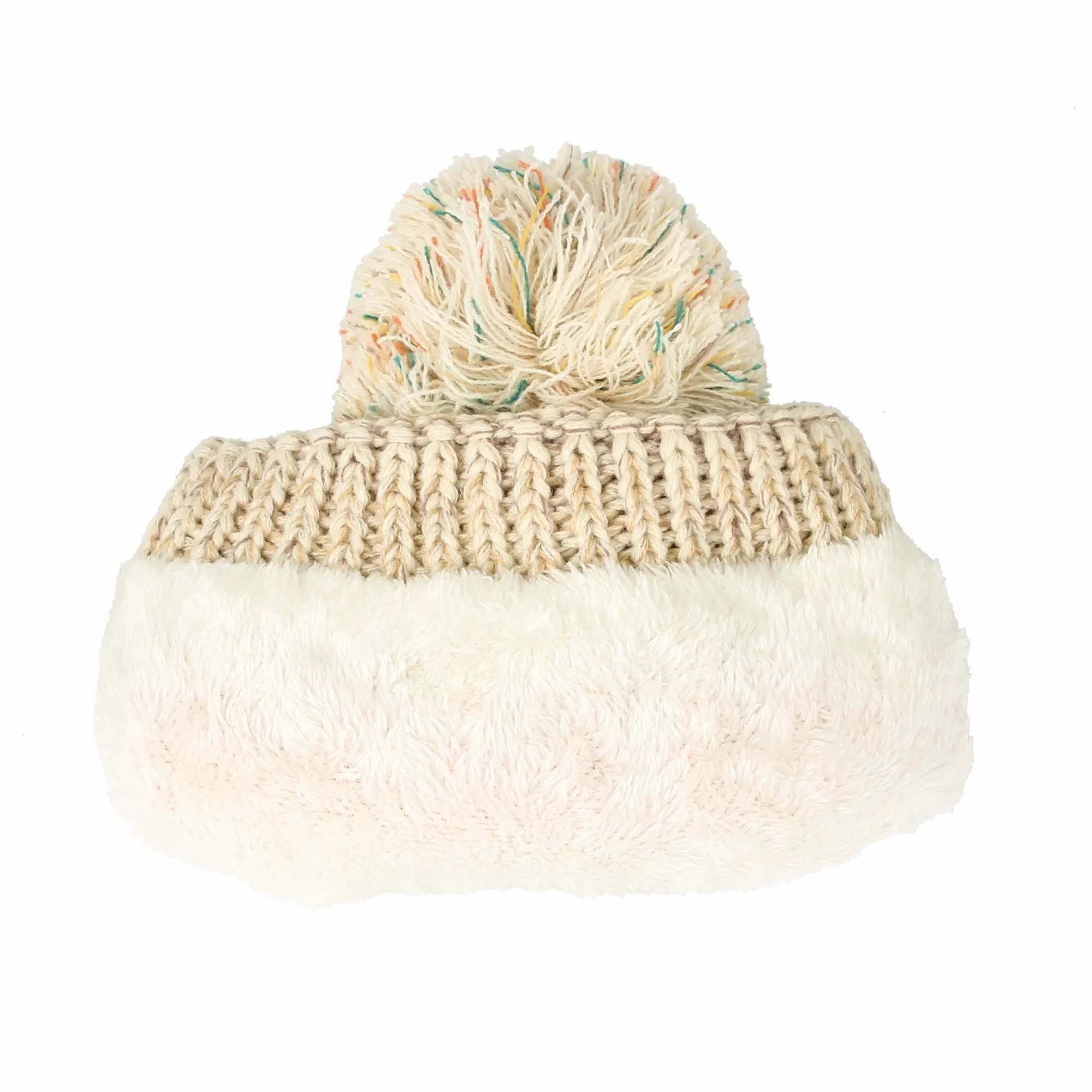 Knit Fairs Isle Nordic Bobble Pom Beanie Hat DZX0024