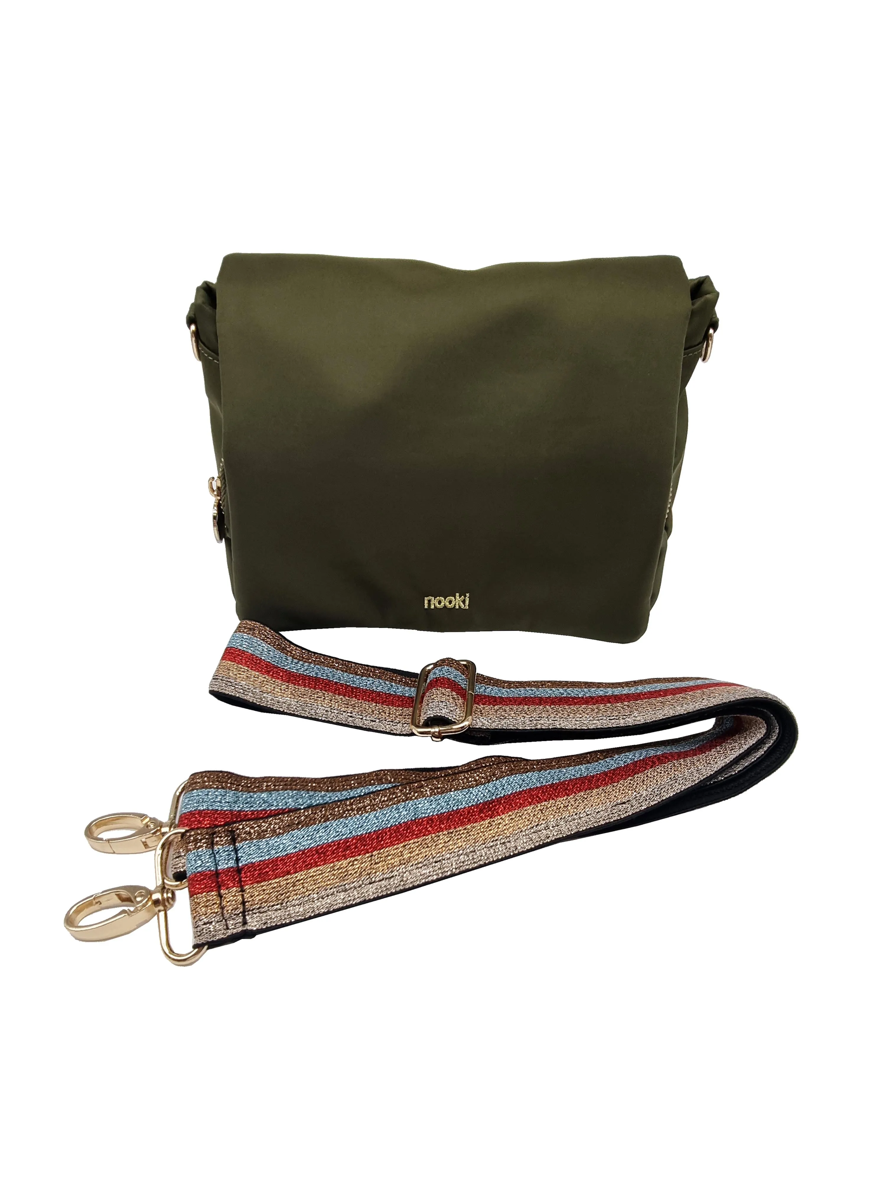 LEYTON NEW CROSS BODY BAG IN KHAKI