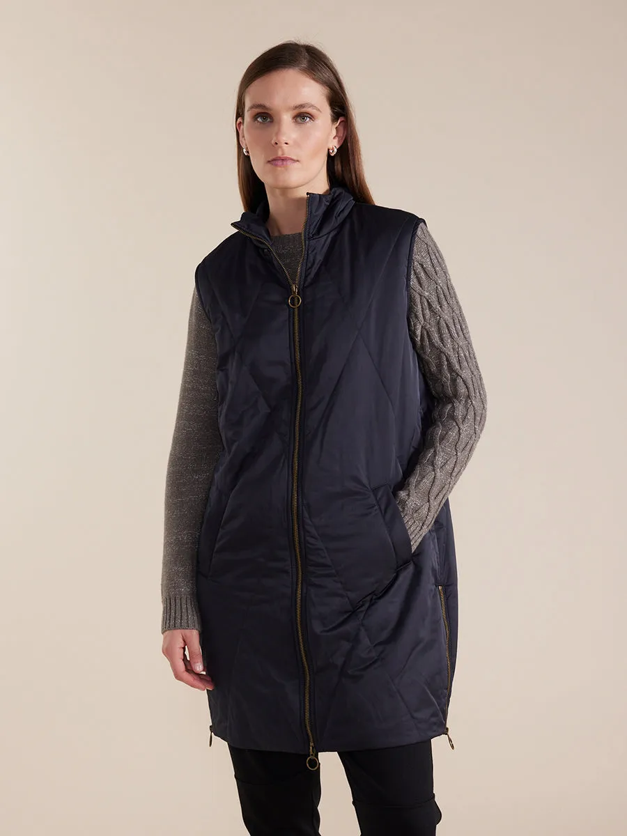 Longline Quilted Vest