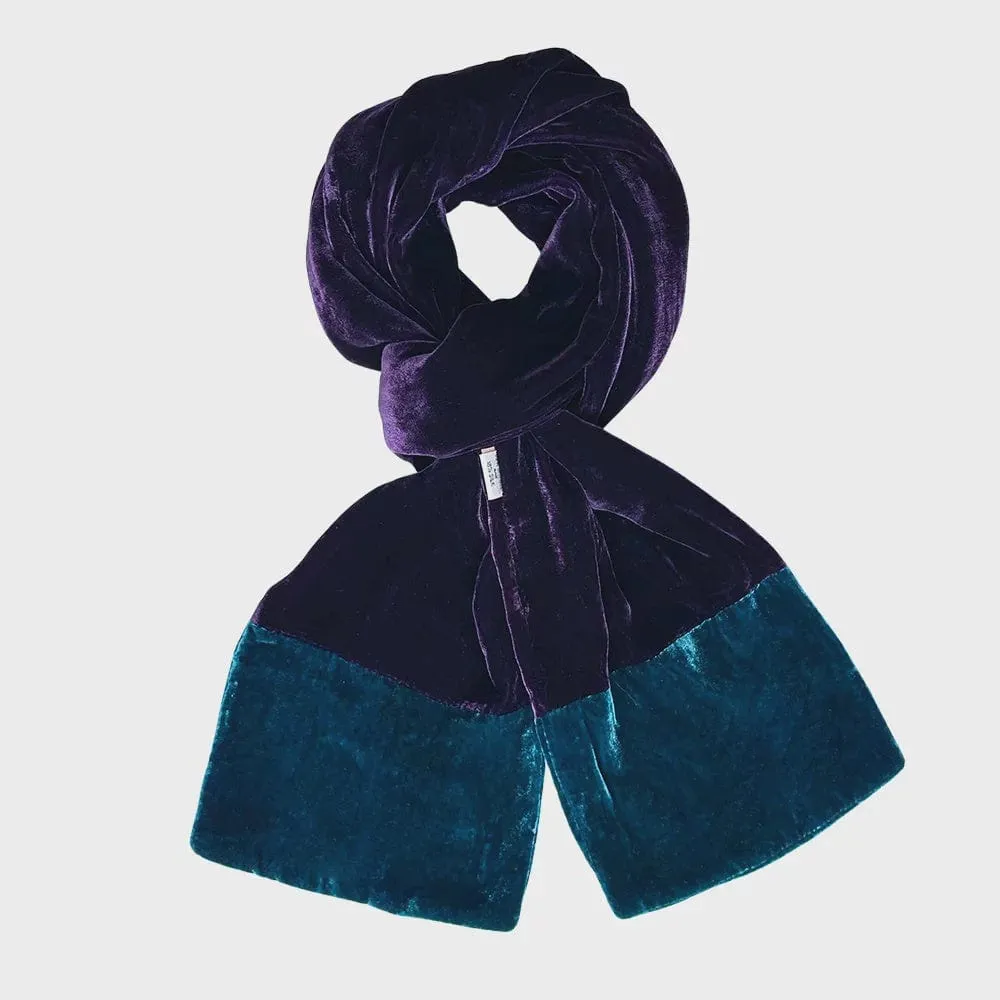 Lua Velvet Two Tone Scarf (many colours)