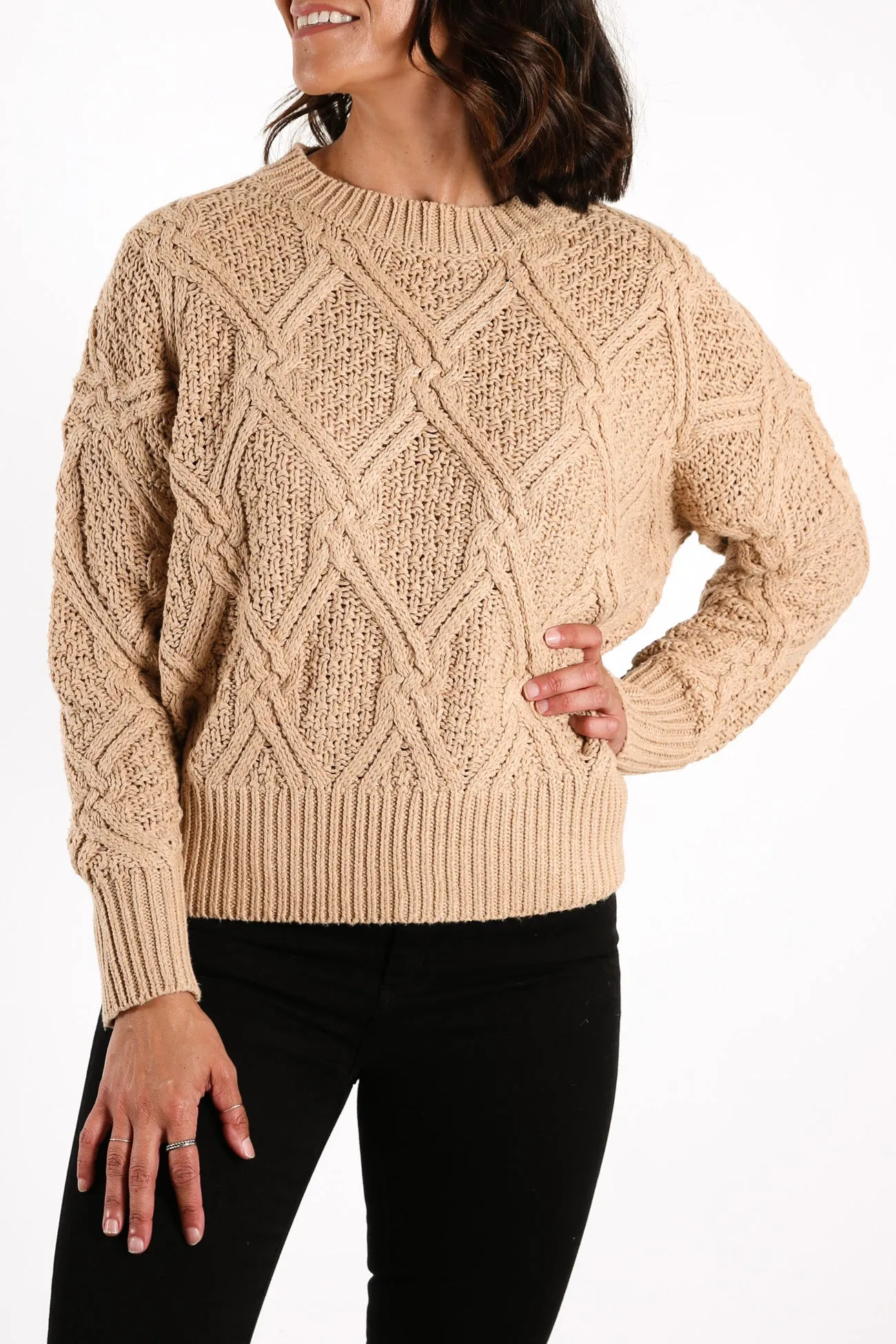 Lucy Knit Tan