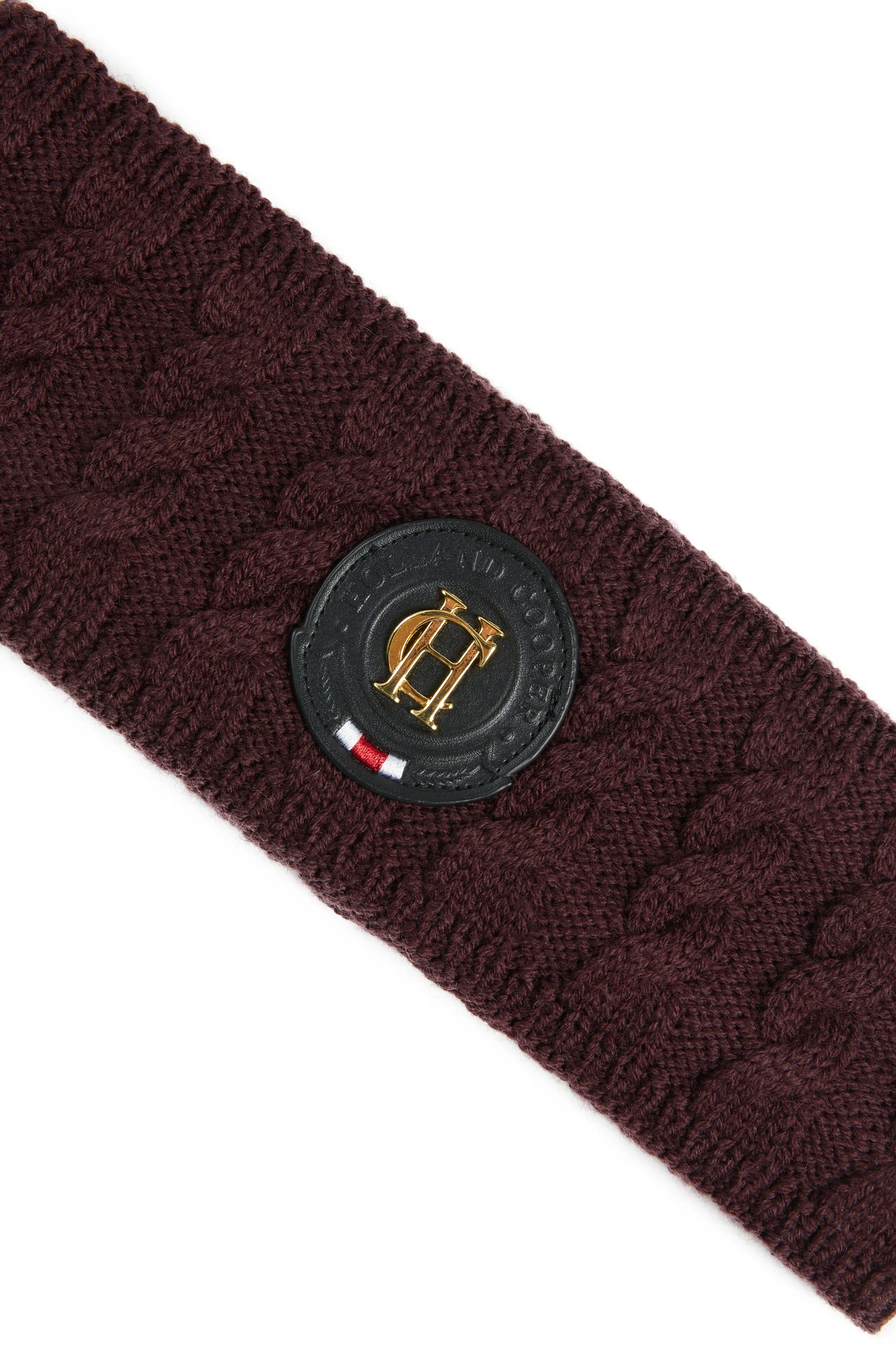 Luxe Cable Knit Headband (Mulberry)