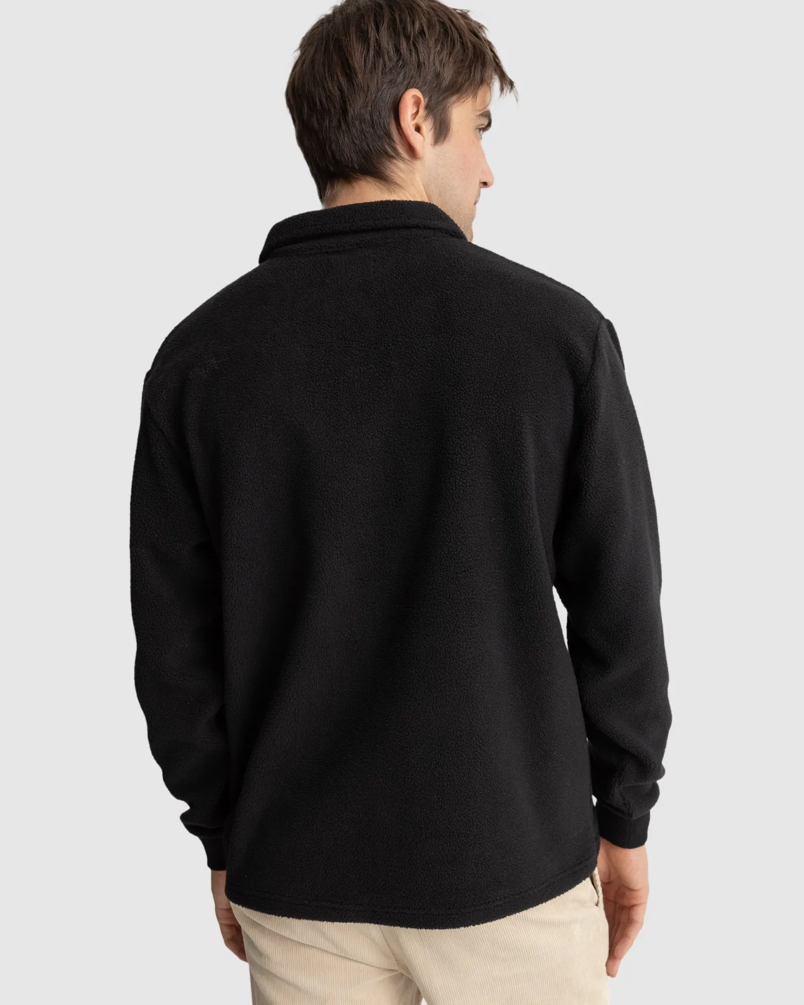 MENS OSKAR QUARTER ZIP REVERSE FLEECE