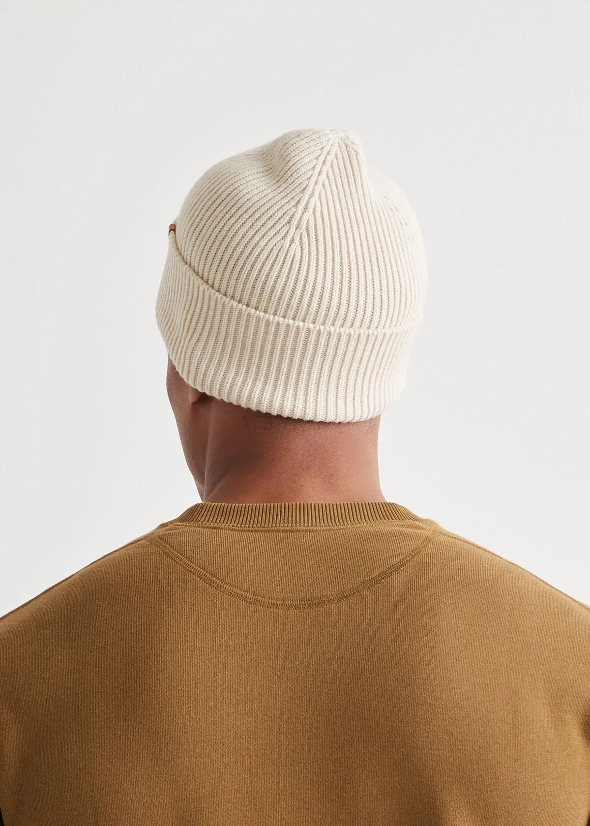 Merino Wool Toque - Bone