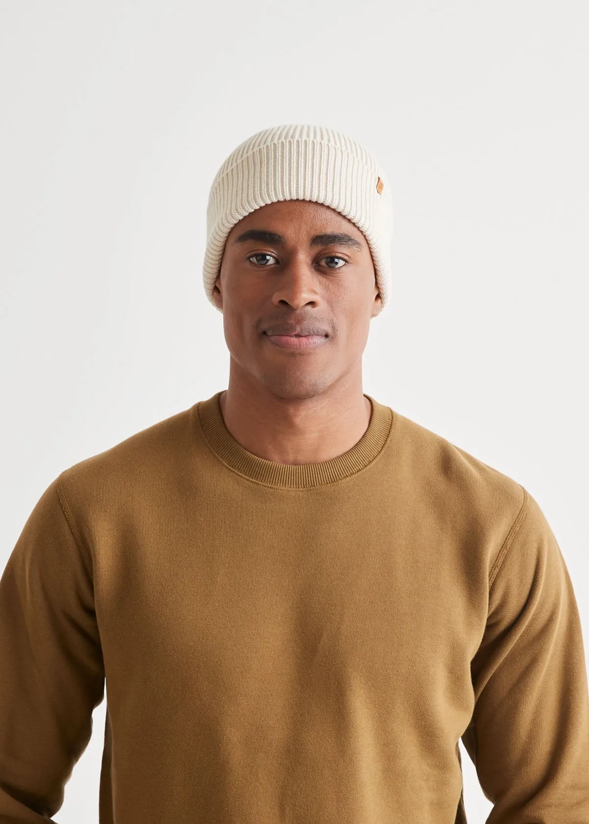 Merino Wool Toque - Bone