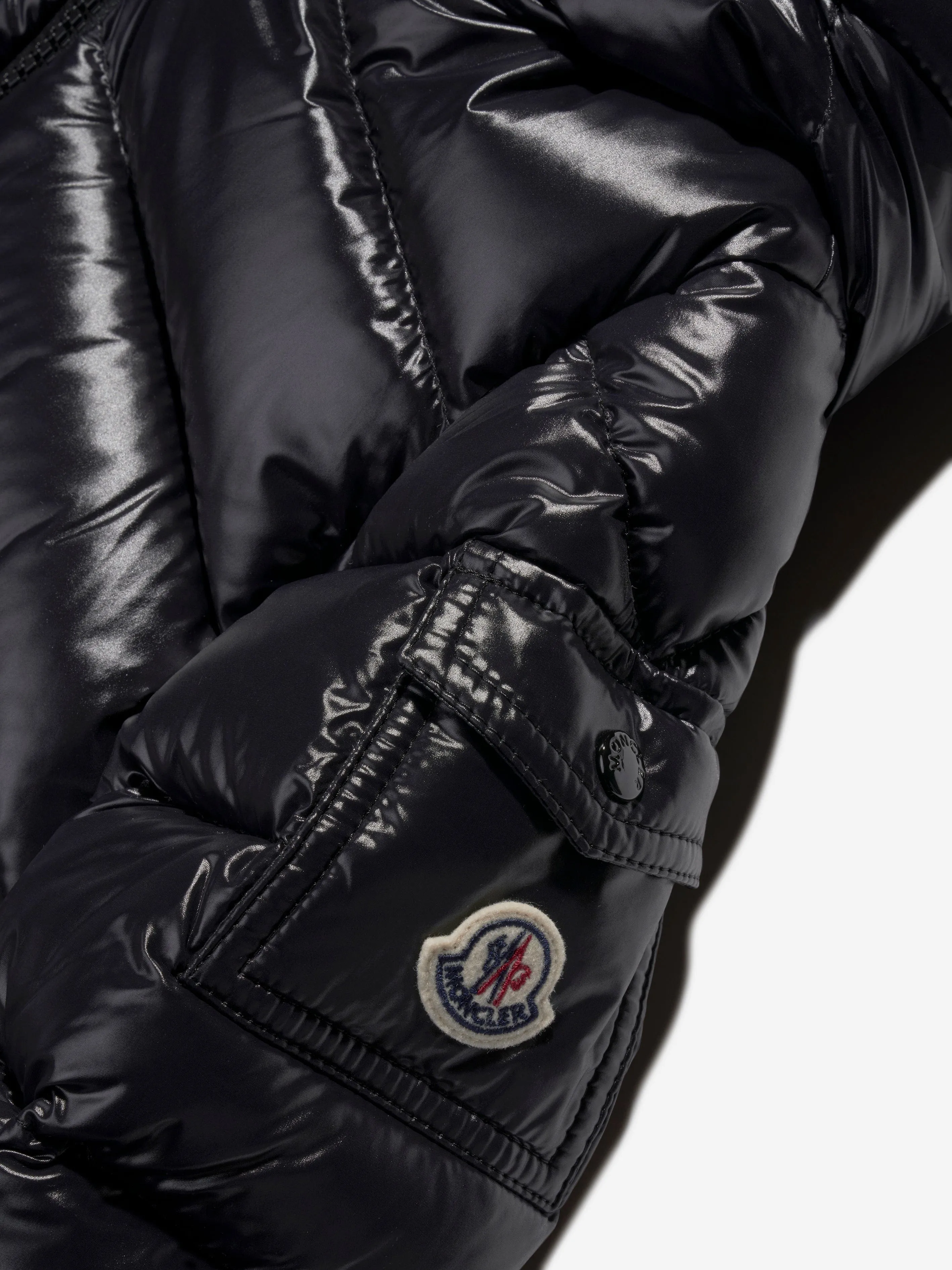 Moncler Enfant Boys Down Padded Groseiller Jacket in Black