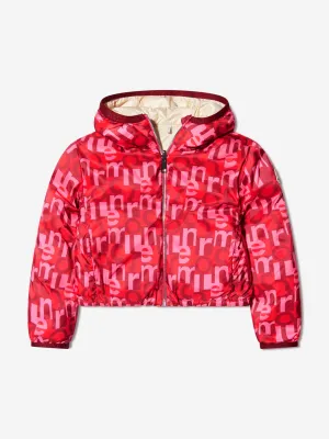 Moncler Enfant Girls Down Padded Aillis Jacket in Red