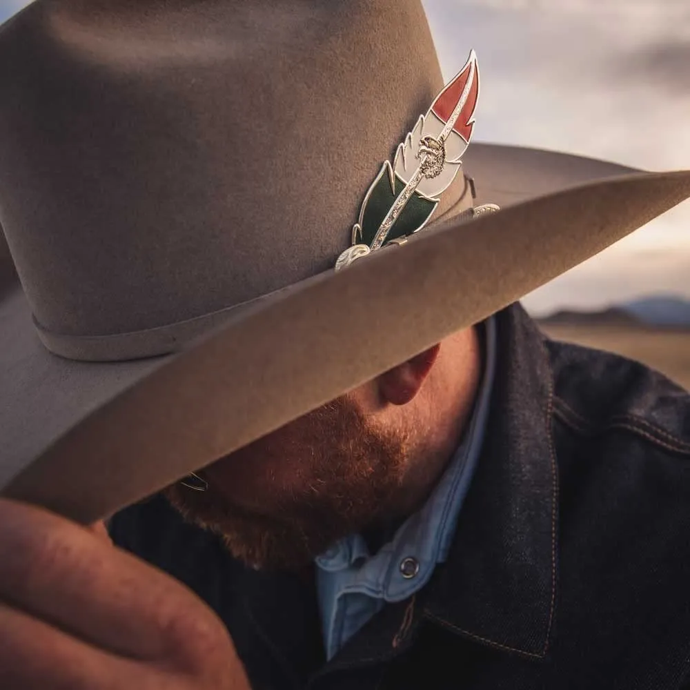 Montana Silversmiths Mexican Pride Hat Feather