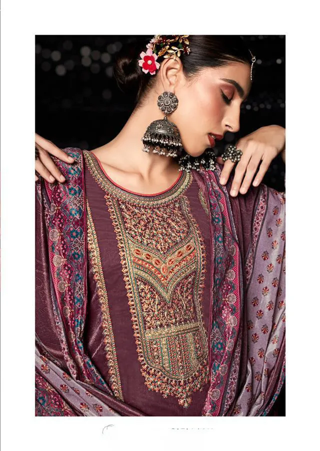 Mumtaz Arts Unstitched Winter Velvet Salwar Suits for Women