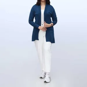 Navy Long Cardigan PW3907