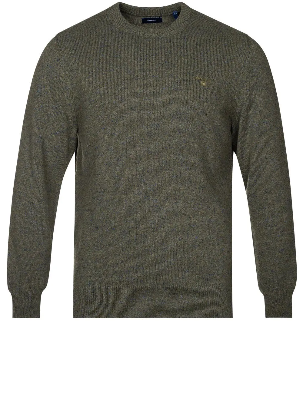 Neps Melange Crew Neck Sweater Army Green