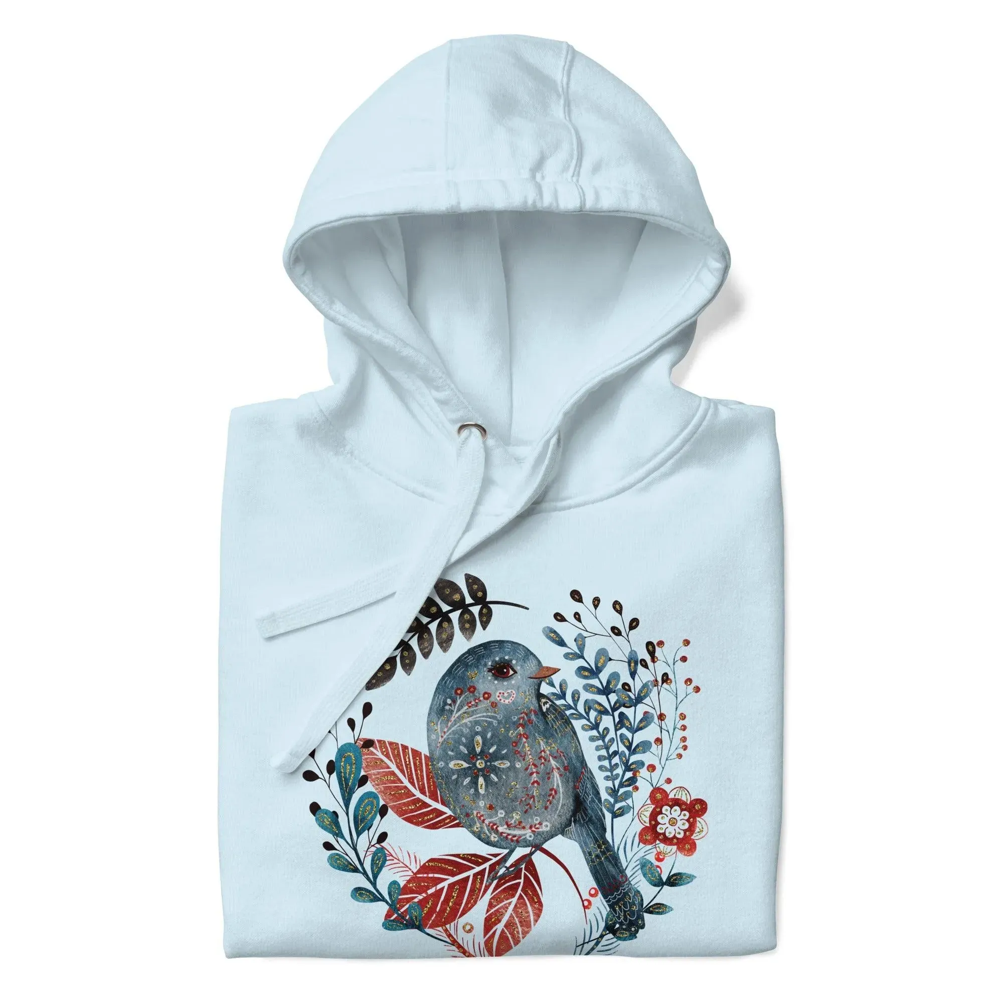 Nordic Winter Hoodie - Bird