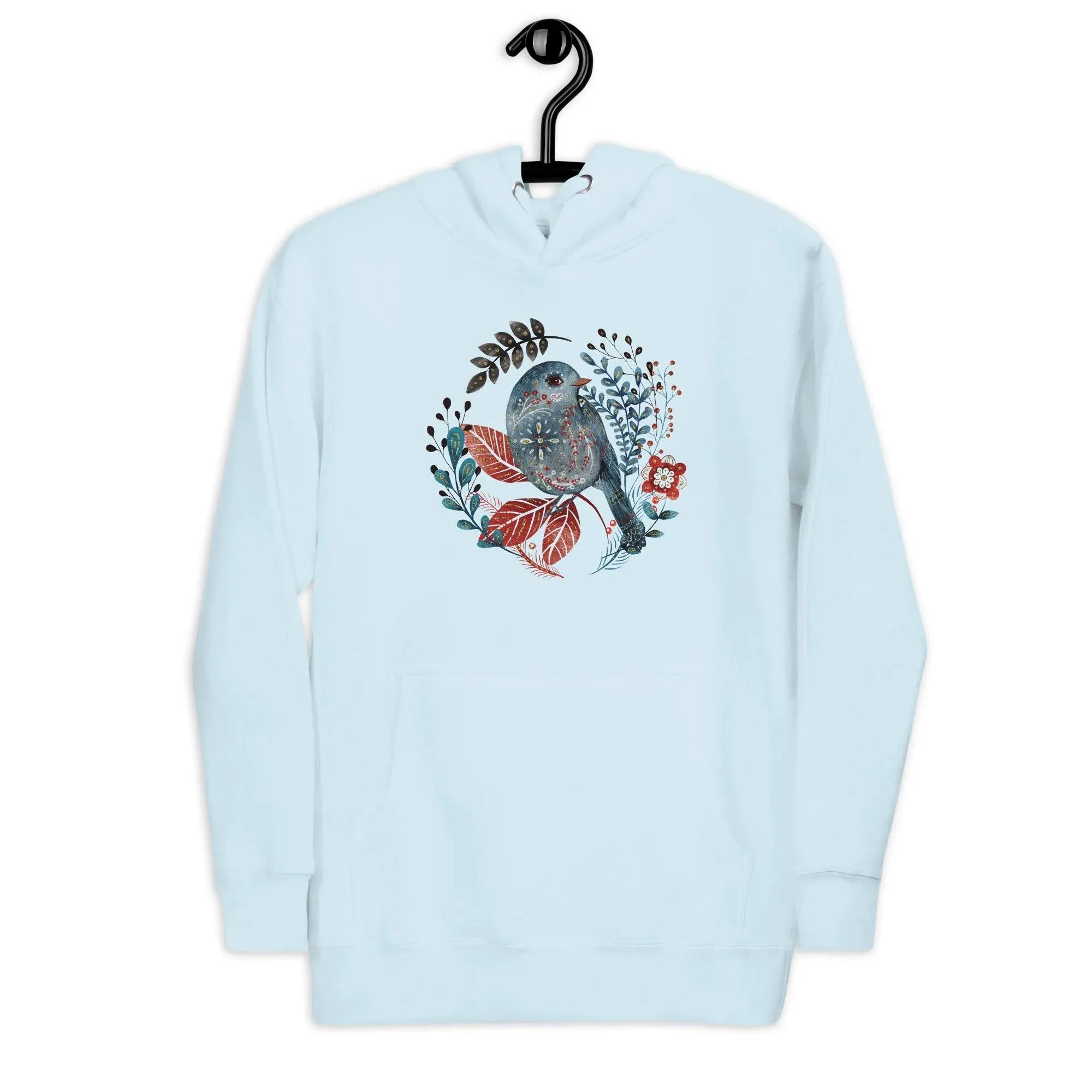 Nordic Winter Hoodie - Bird