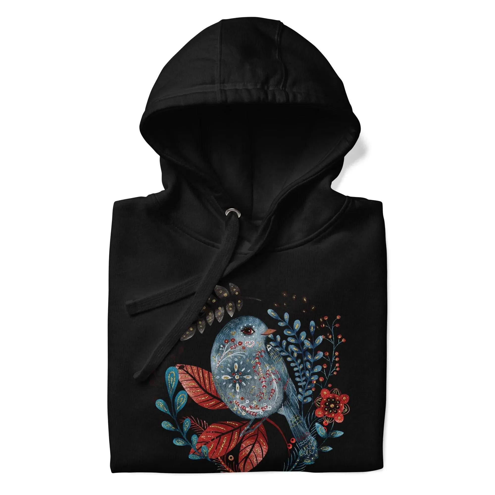 Nordic Winter Hoodie - Bird