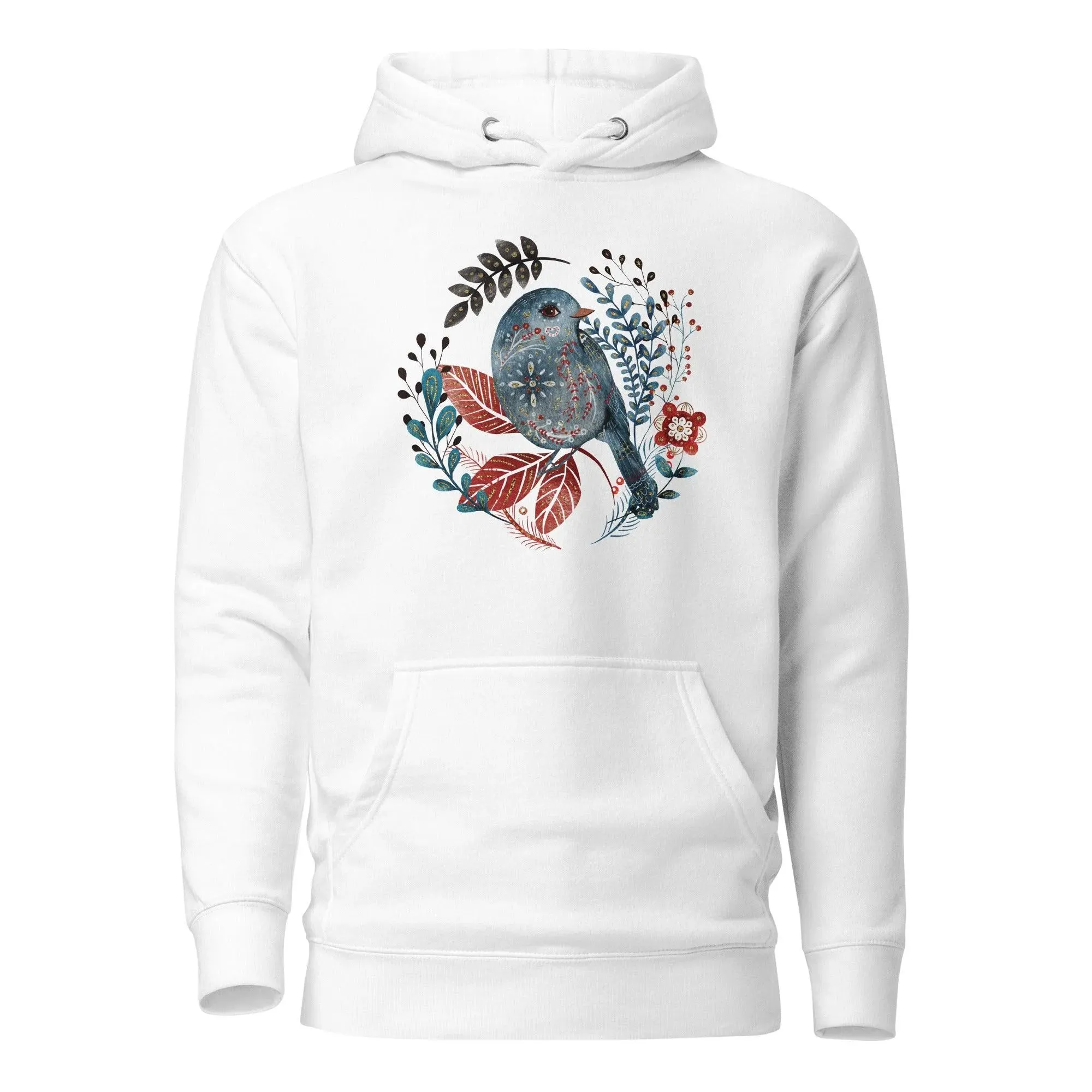 Nordic Winter Hoodie - Bird