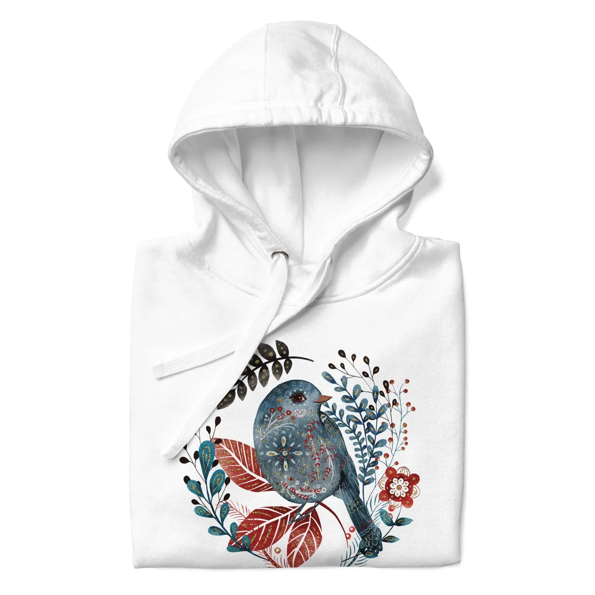 Nordic Winter Hoodie - Bird