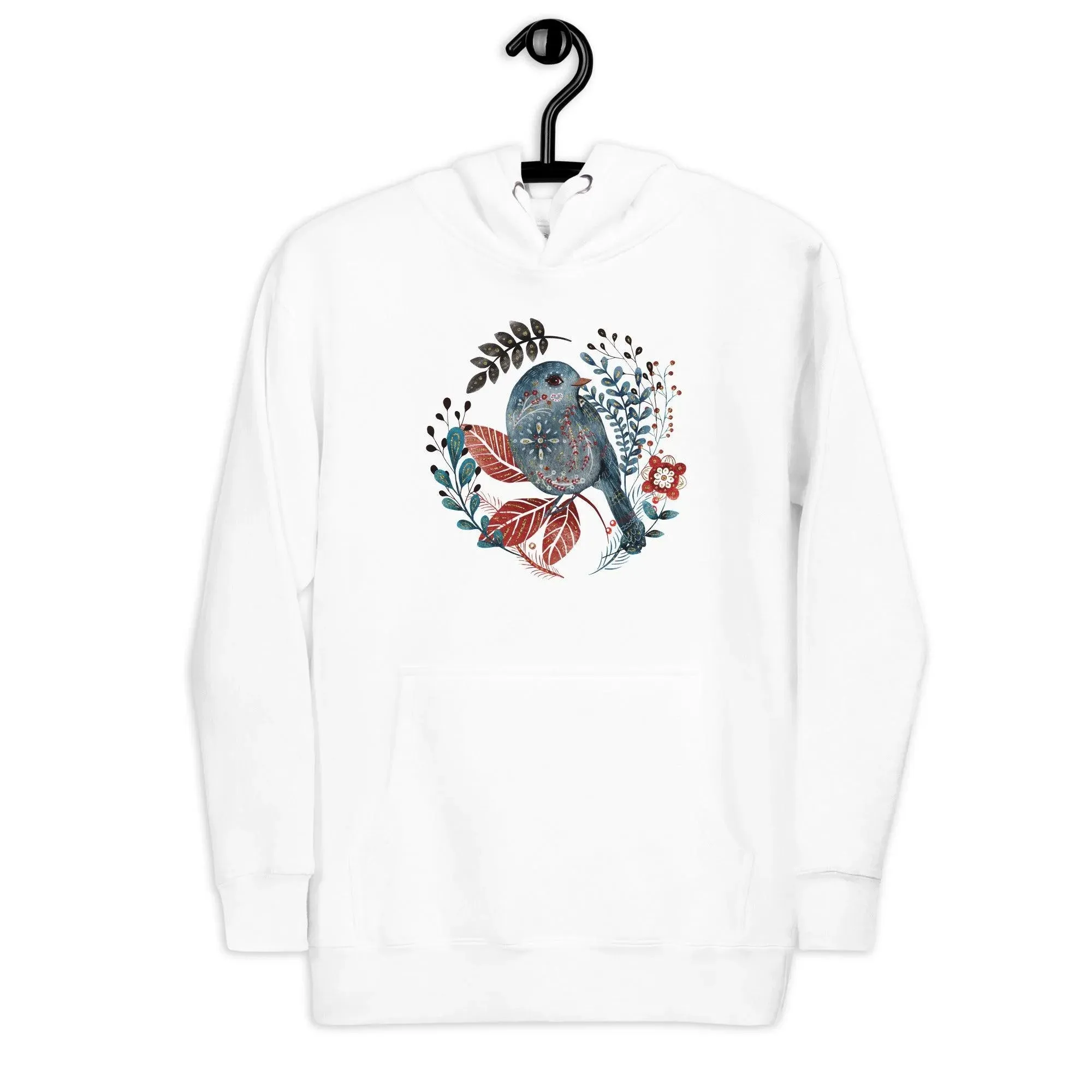 Nordic Winter Hoodie - Bird