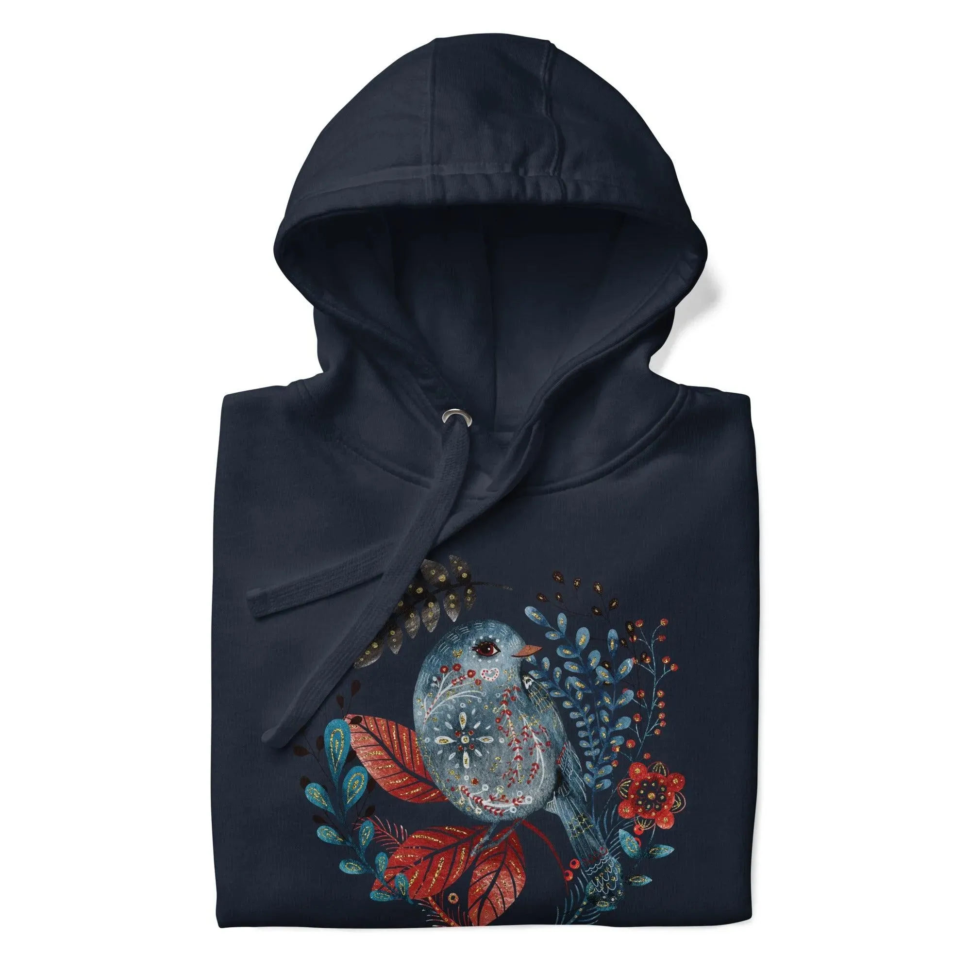 Nordic Winter Hoodie - Bird