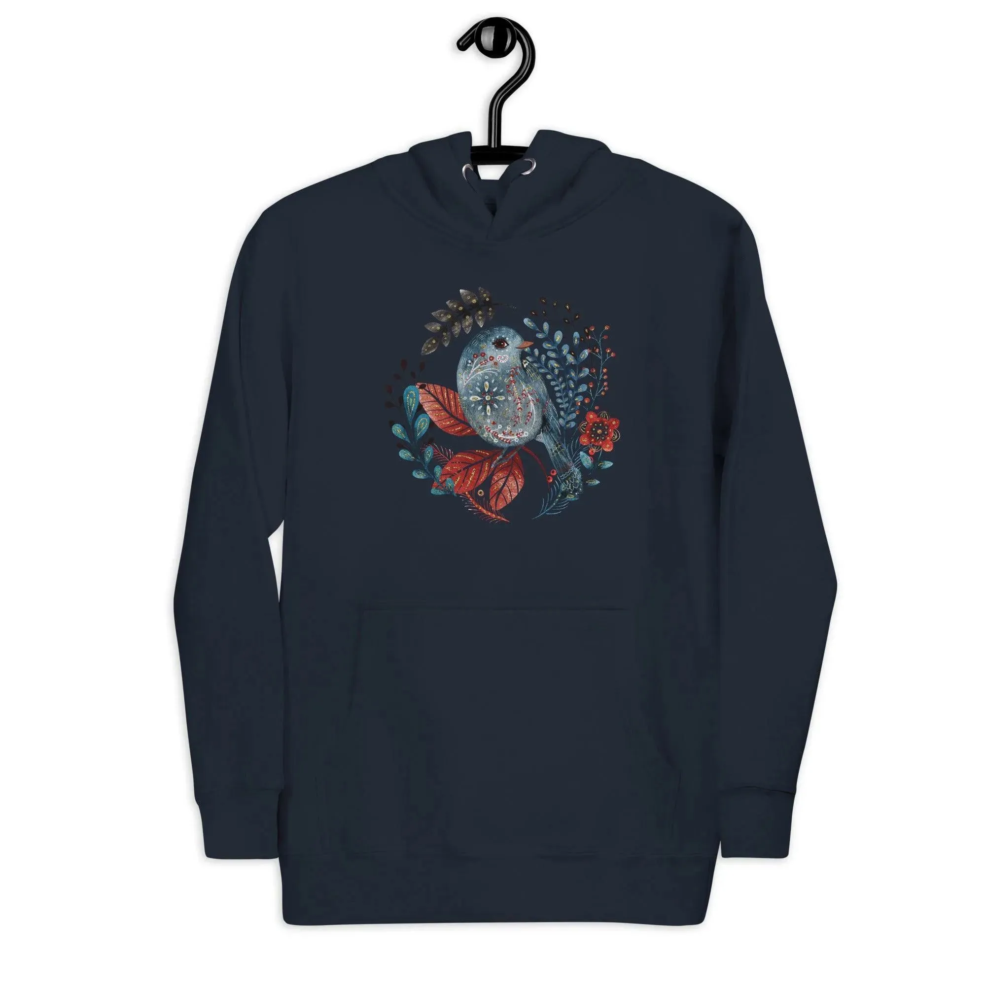 Nordic Winter Hoodie - Bird