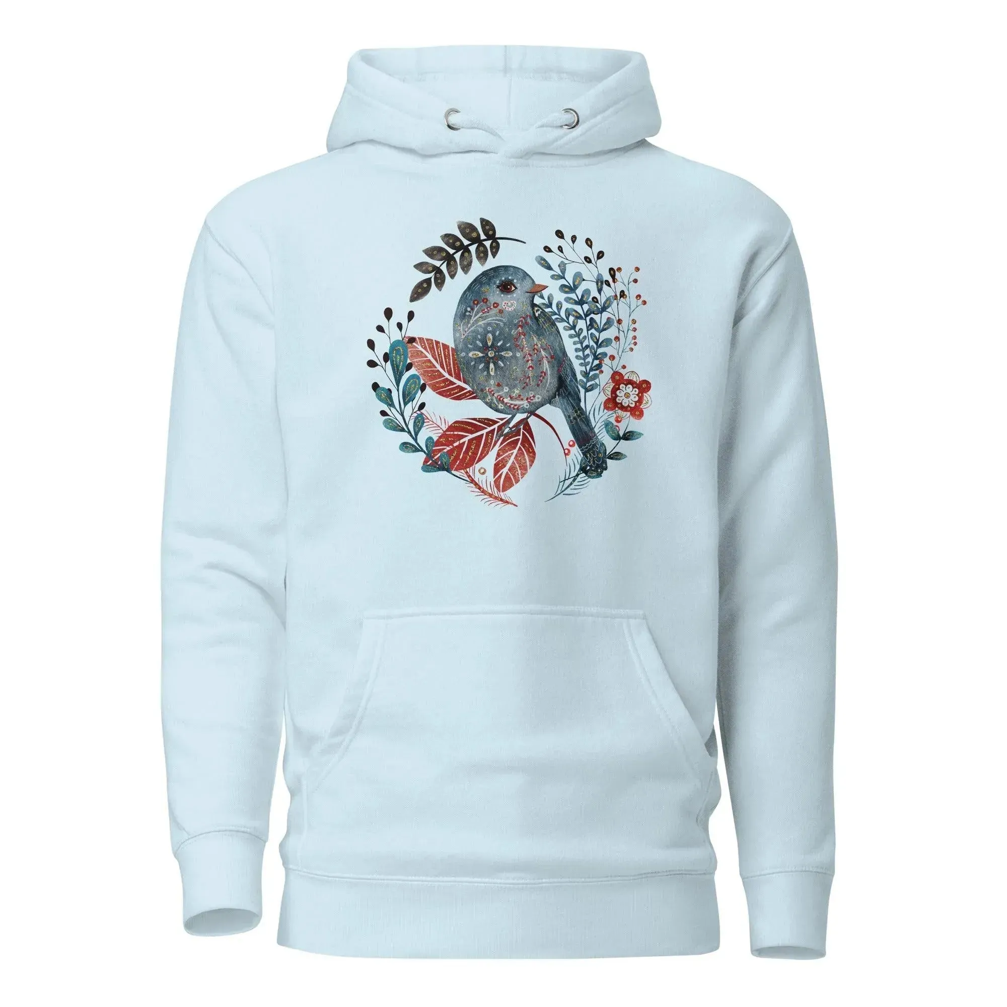 Nordic Winter Hoodie - Bird