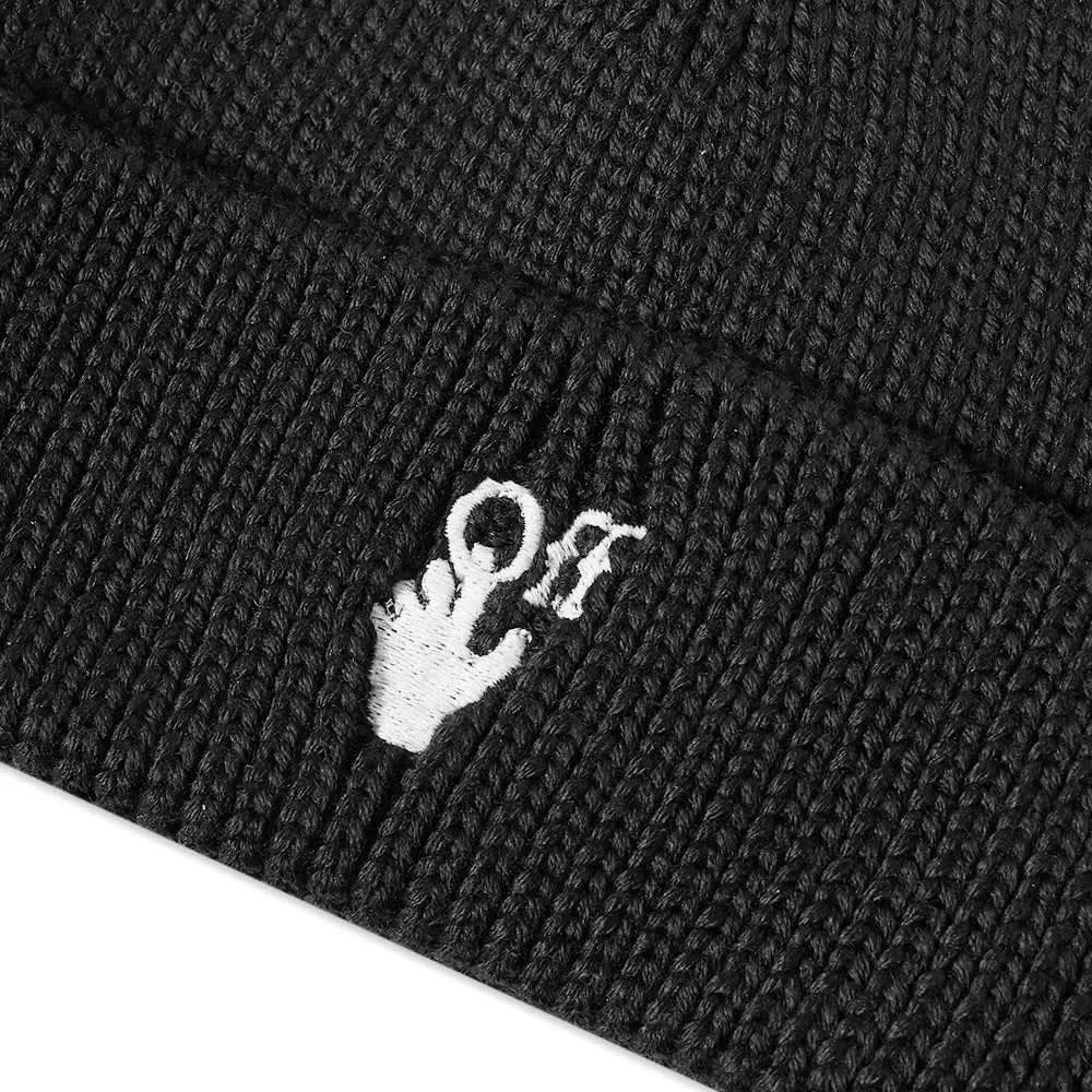 Off-White Black Hand Logo Beanie