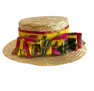 Patachou Girls Botanic YELLOW Straw Hat