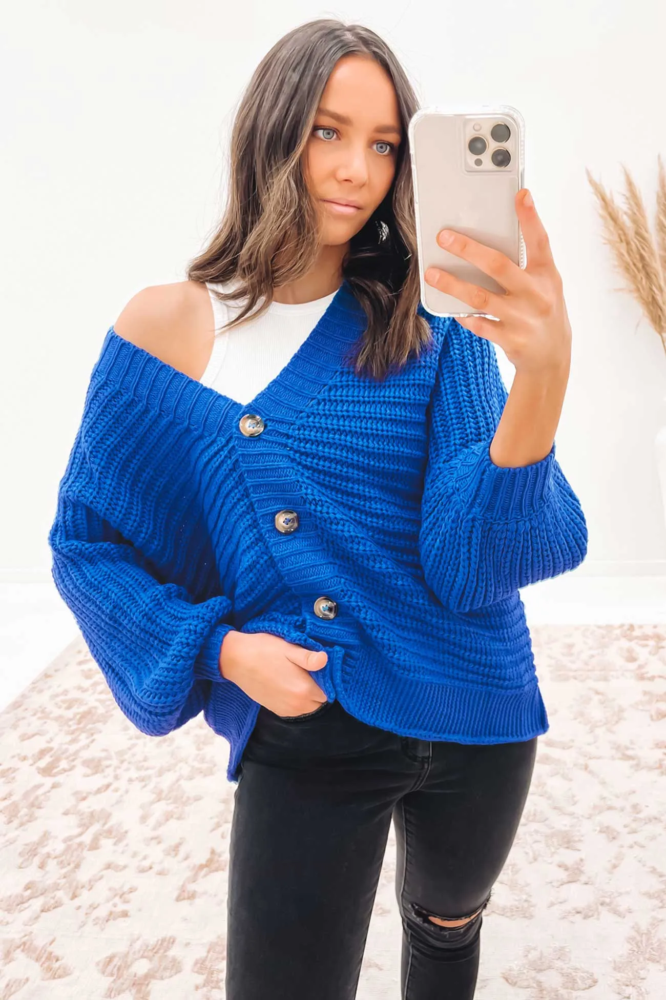 Perry Cardigan Cobalt Blue