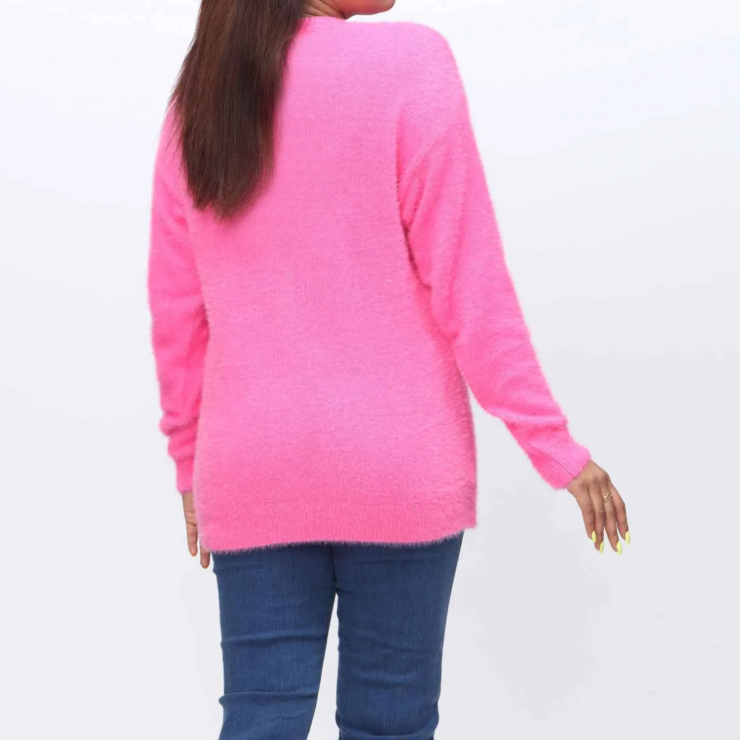 Pink Mid Length Cardigan  PW3902