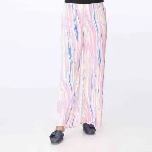 Pink Printed Jersey Straight Trouser PW3560