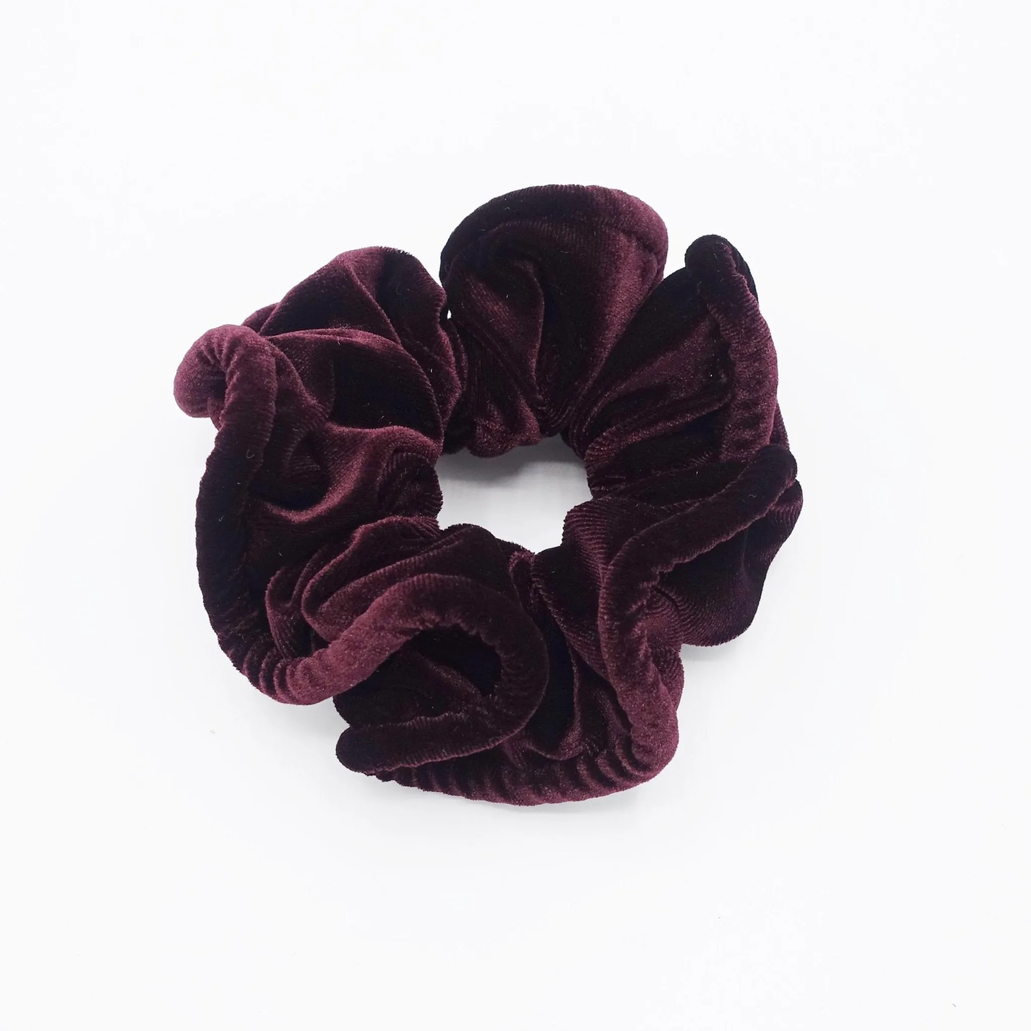 pipe edge solid velvet scrunchies medium scrunchie women hair accessories