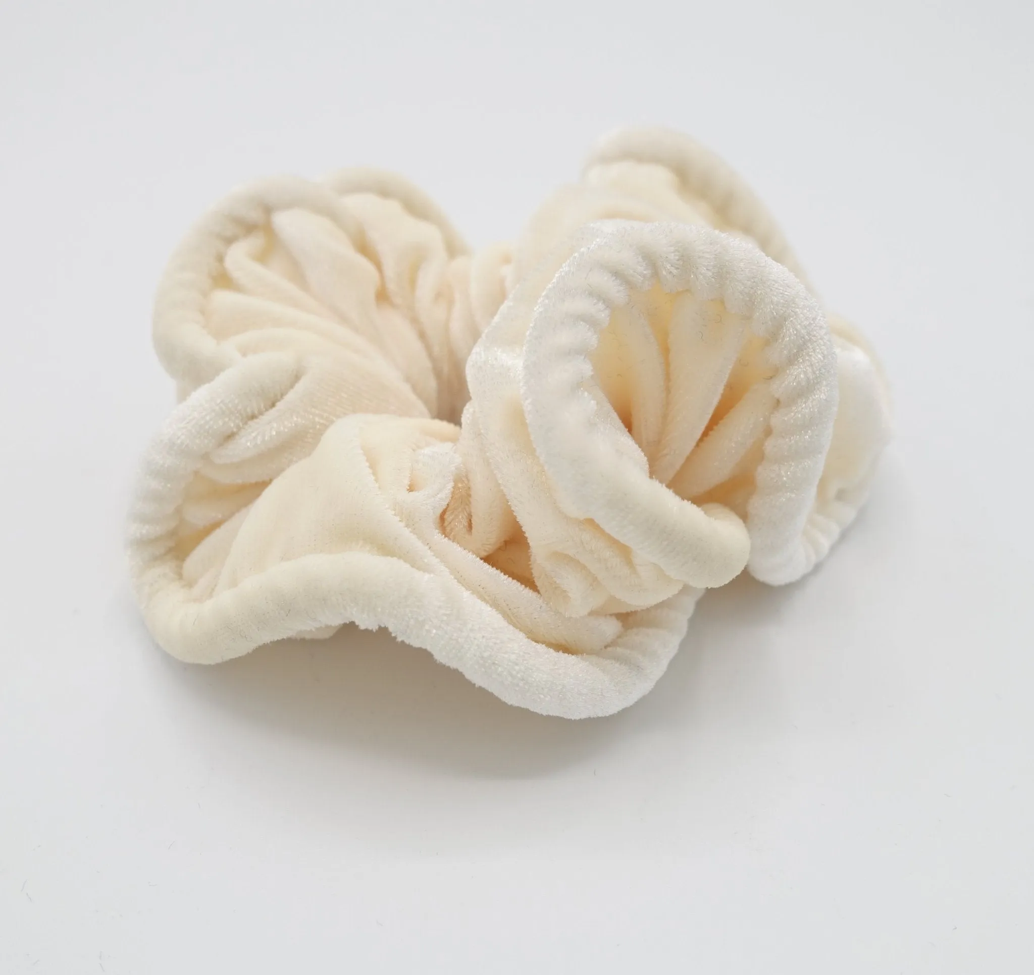 pipe edge solid velvet scrunchies medium scrunchie women hair accessories