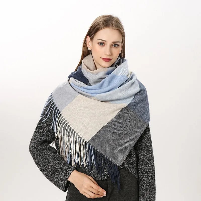 Plaid Soft Winter Scarf