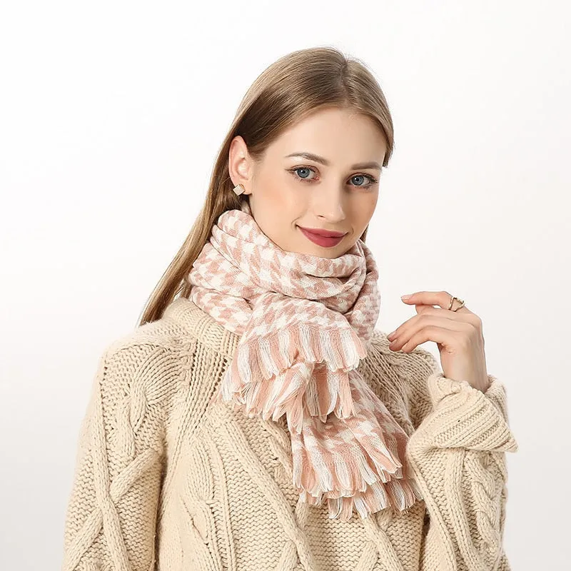 Plaid Soft Winter Scarf