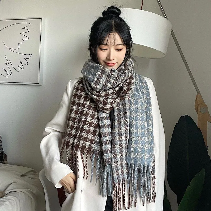 Plaid Soft Winter Scarf