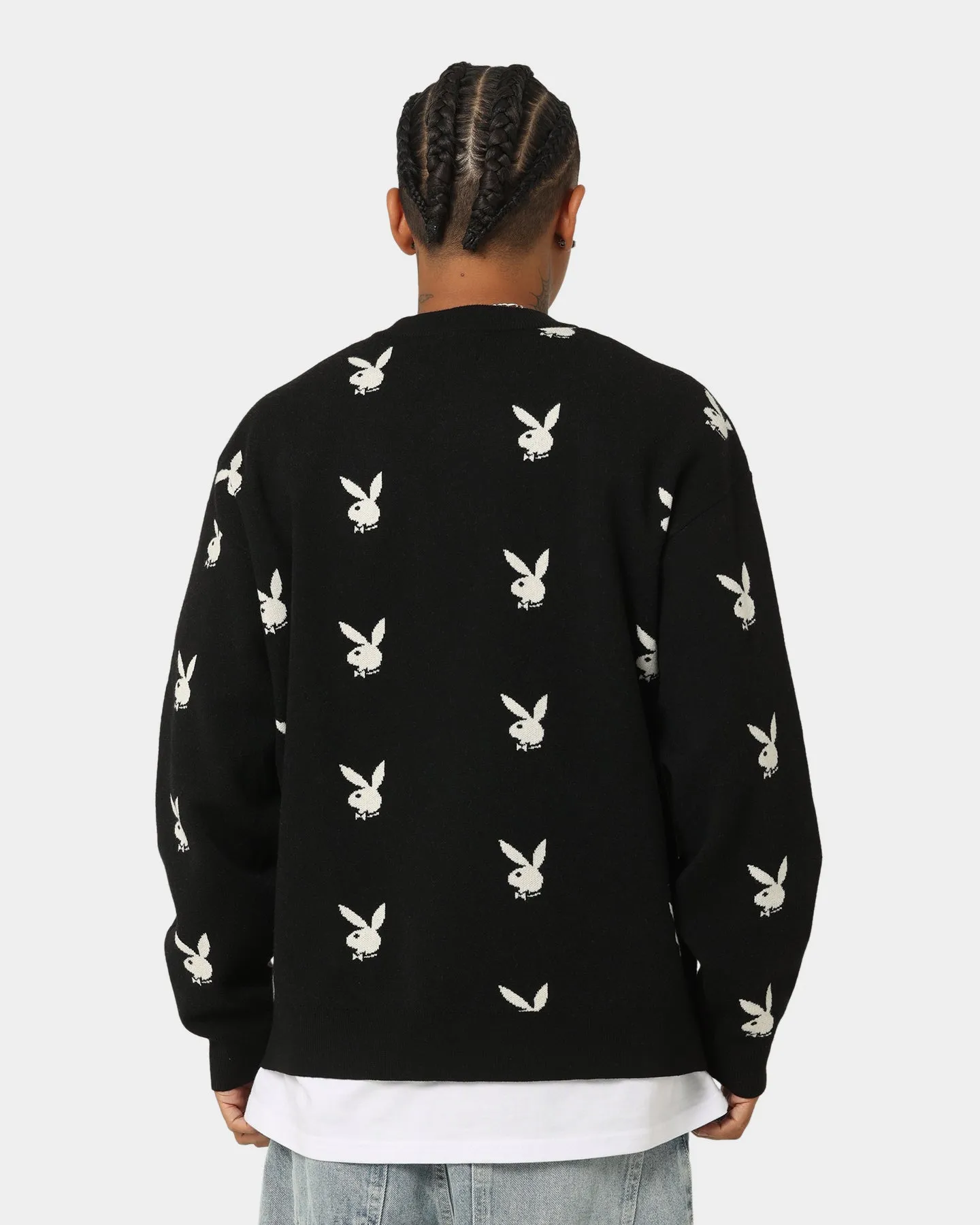 Playboy By CK Bunny Knit Sweater Black