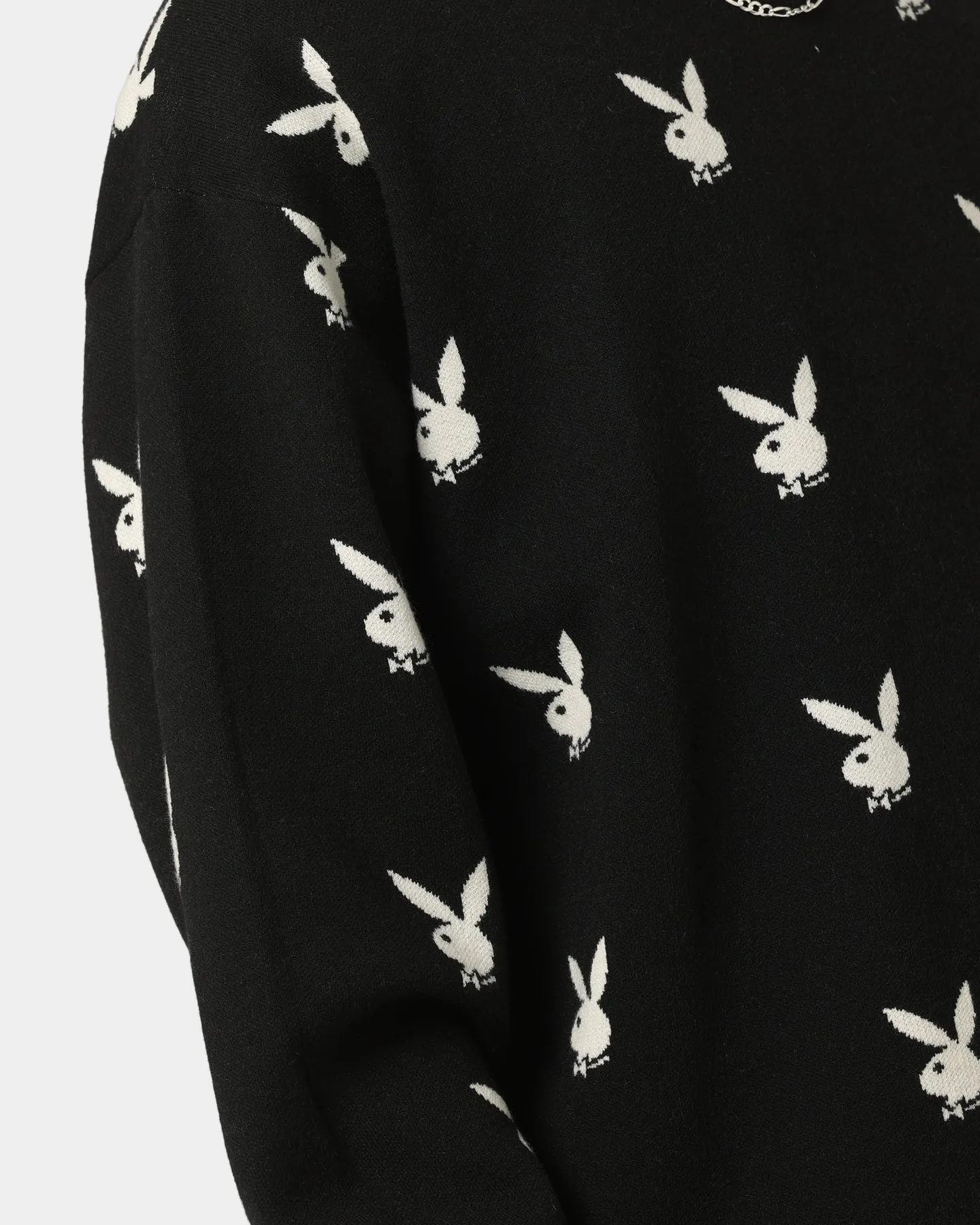 Playboy By CK Bunny Knit Sweater Black