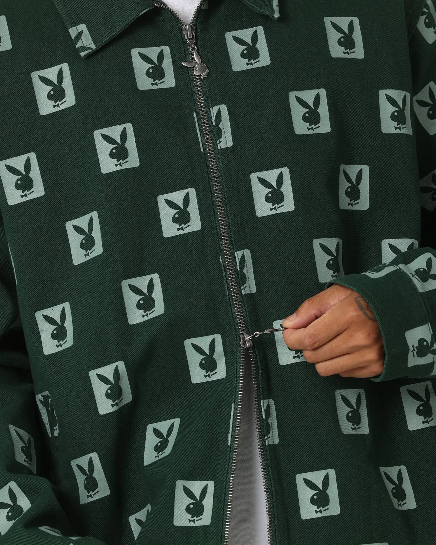 Playboy By CK Poker Jacket Green