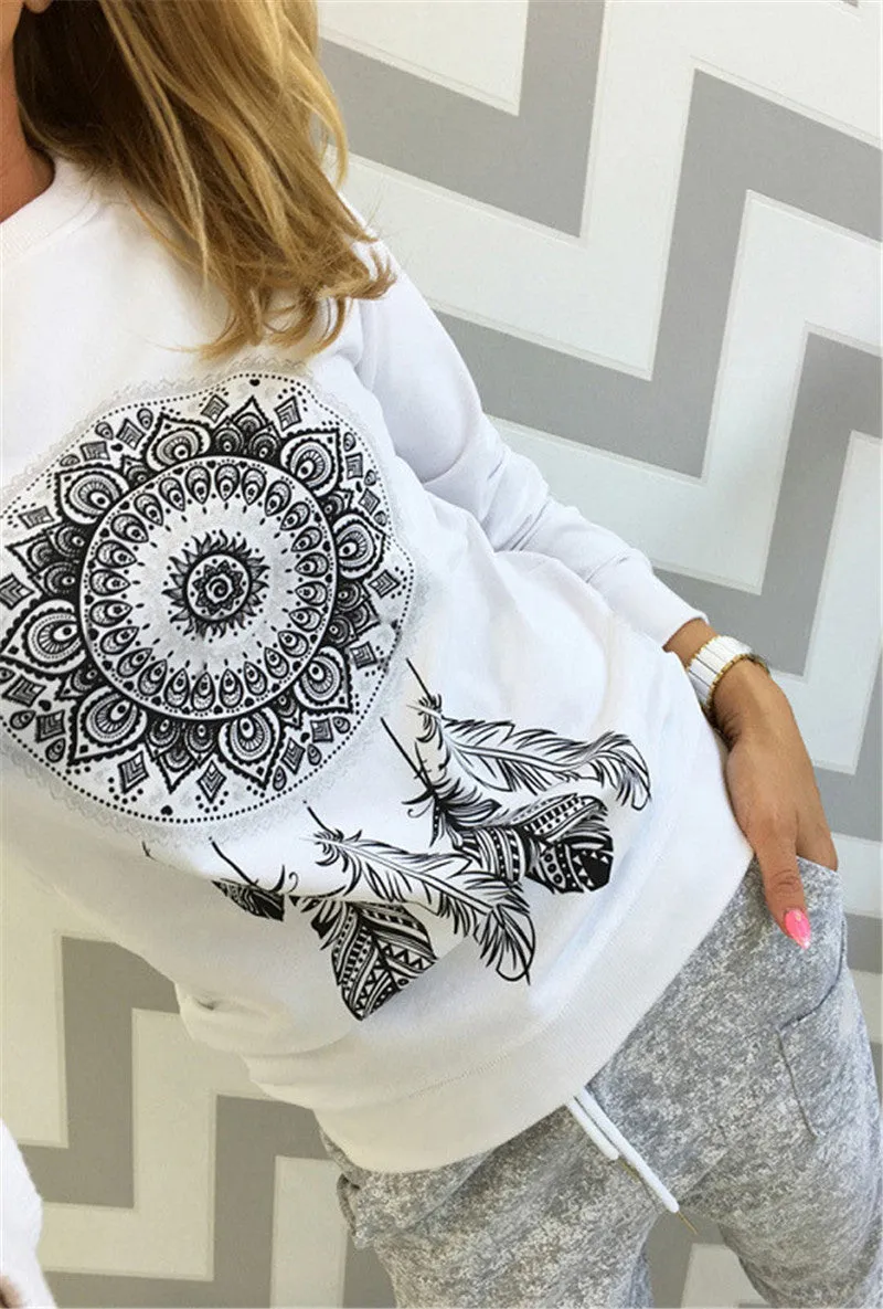 Printed Long-Sleeved T-Shirt