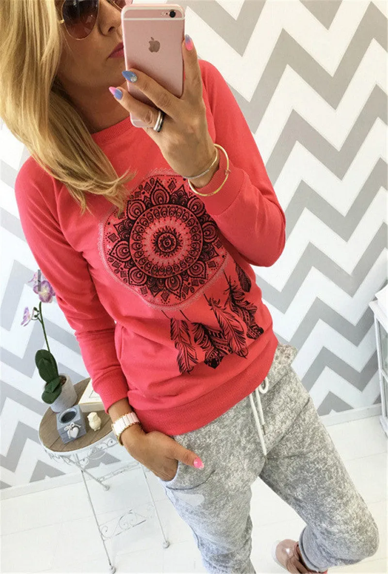 Printed Long-Sleeved T-Shirt