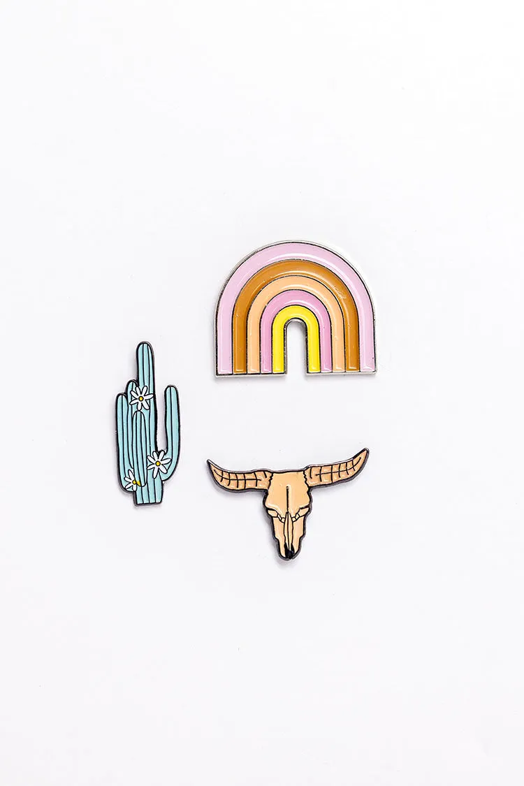 Rainbow Hat Pin