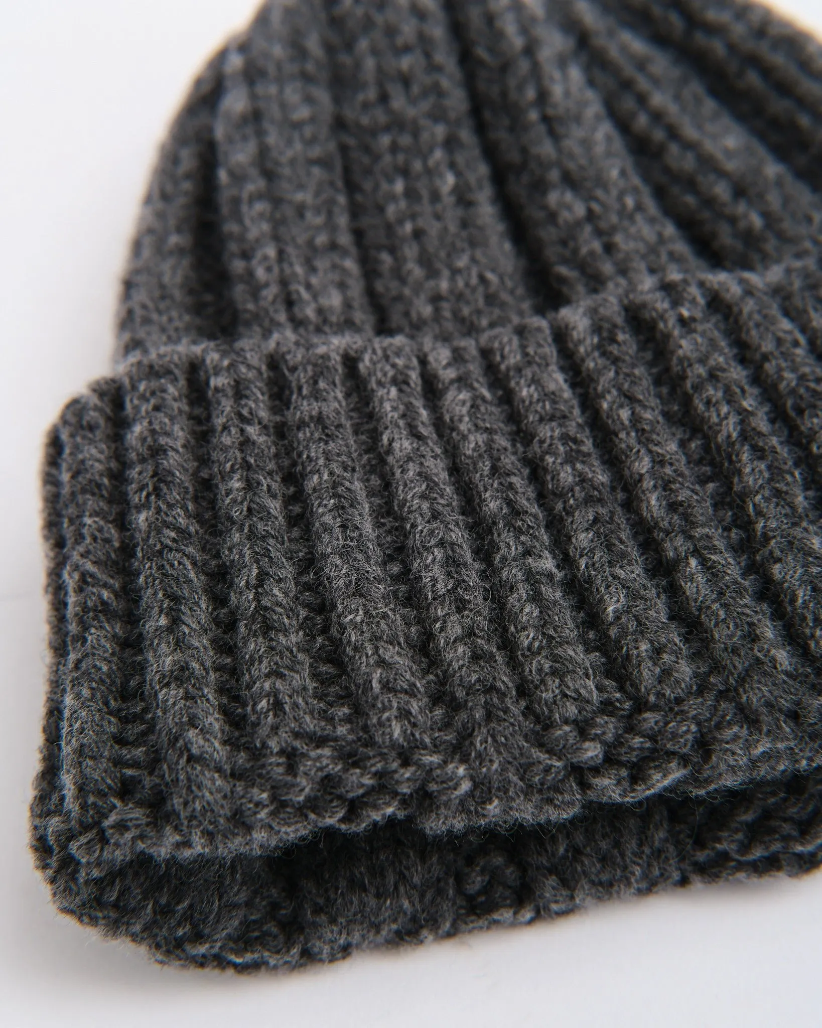 Rib Beanie Charcoal