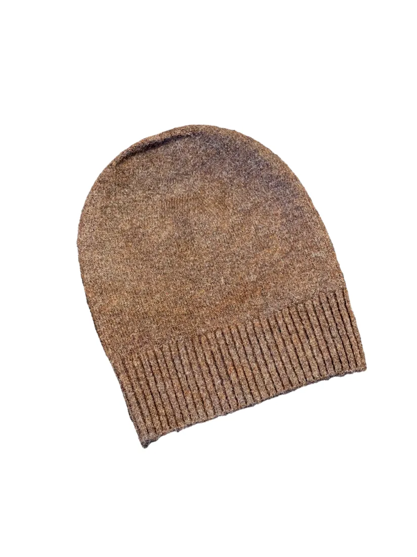 Ribbed Beanie - Brown