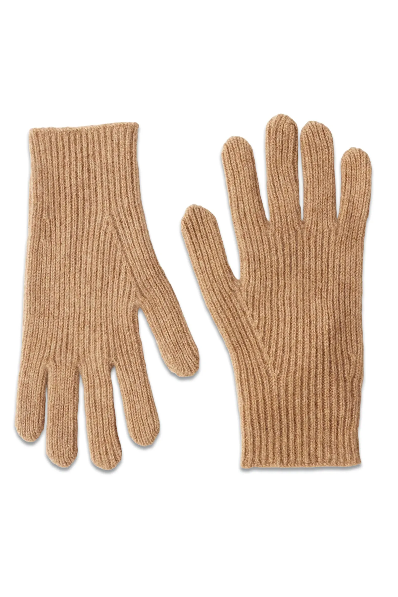 Ribbed-knit Cashmere-blend Gloves